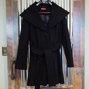 Merona XXL black dress coat never worn